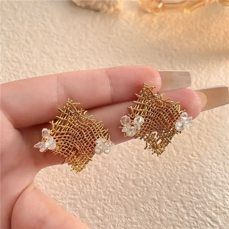 Sculptural Vintage Statement Earrings