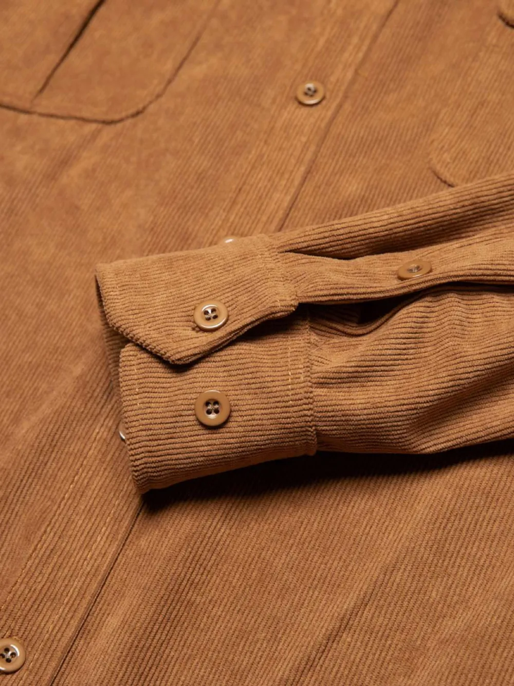 Structured Corduroy Double Pocket Shirt