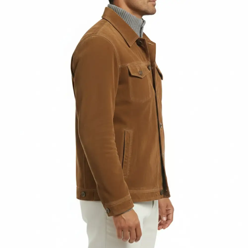 Everyday Suede Trucker Jacket