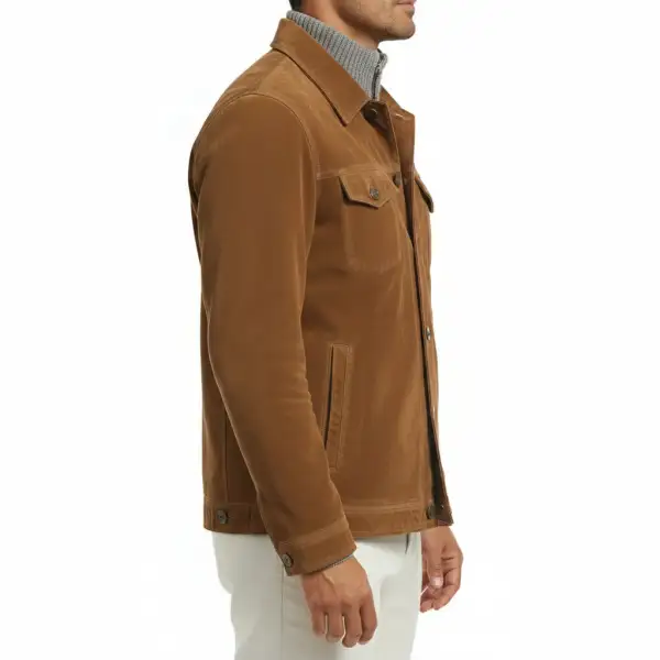 Everyday Suede Trucker Jacket