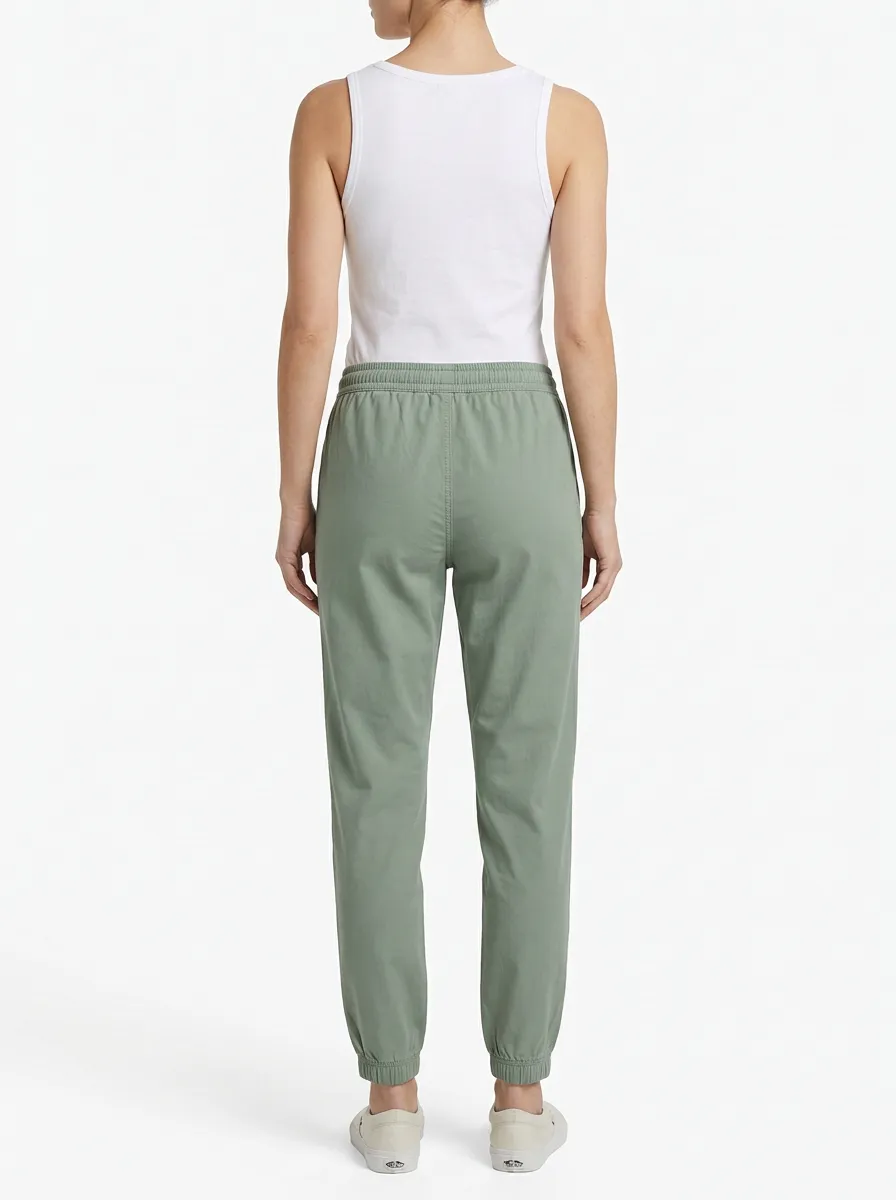Women's Mountain Embroidered Faux-Fly Jogger Pants