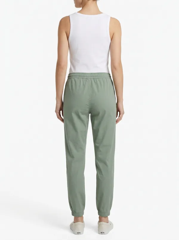 Women's Mountain Embroidered Faux-Fly Jogger Pants