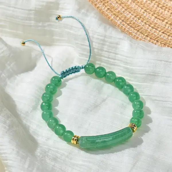 Amethyst Aventurine Tiger Eye Strawberry Quartz Bracelet