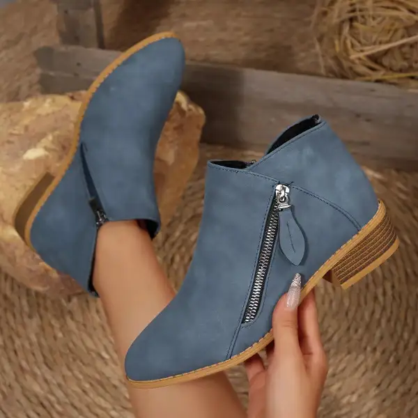 Block Heels Ankle Boots