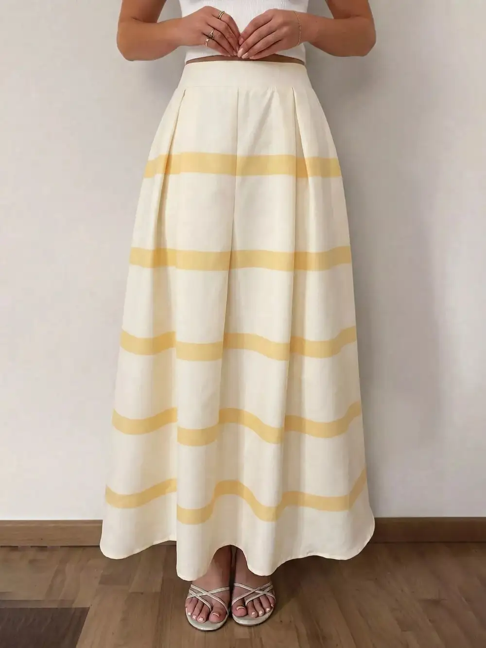 Striped Maxi Skirt