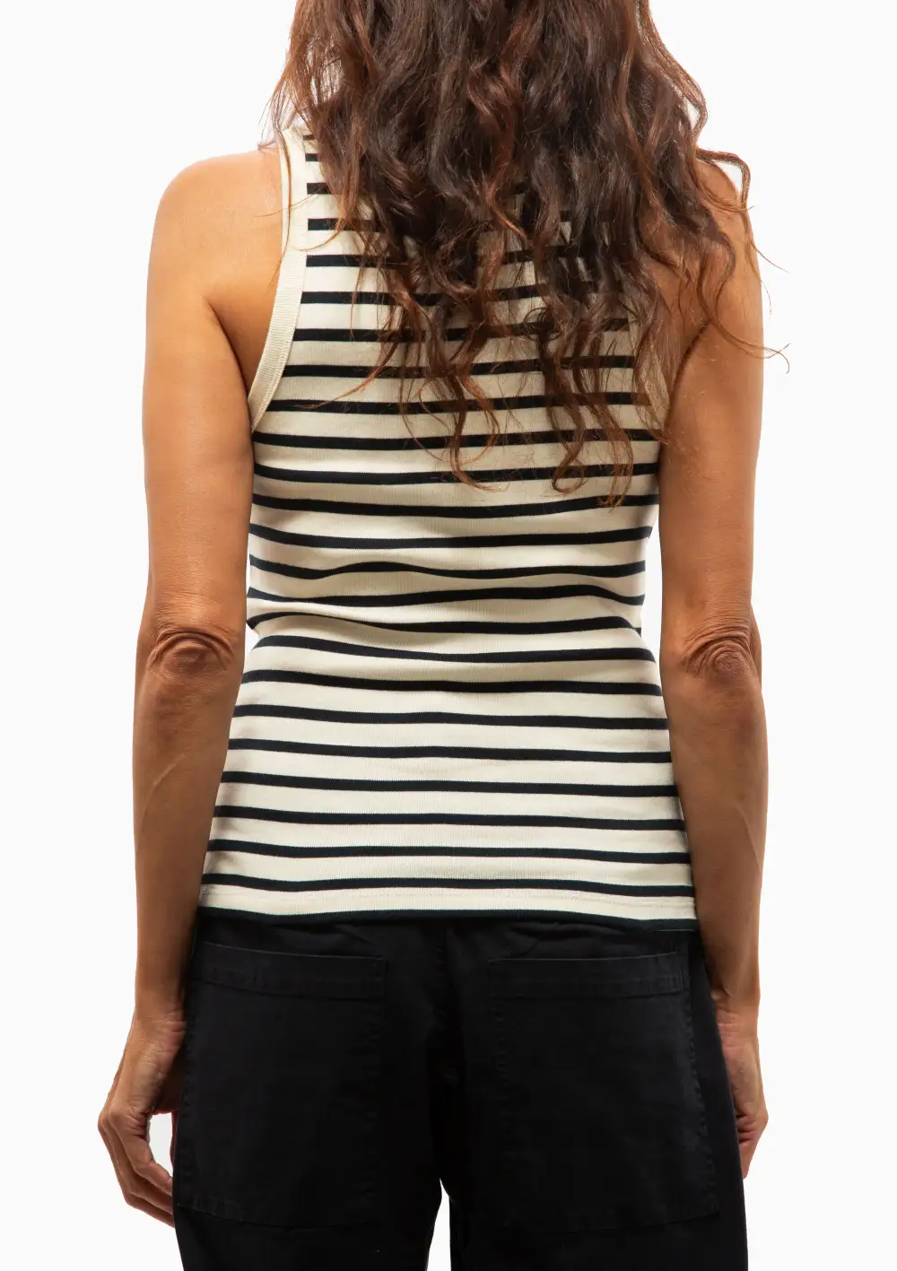 Striped Ribbed Tank Top