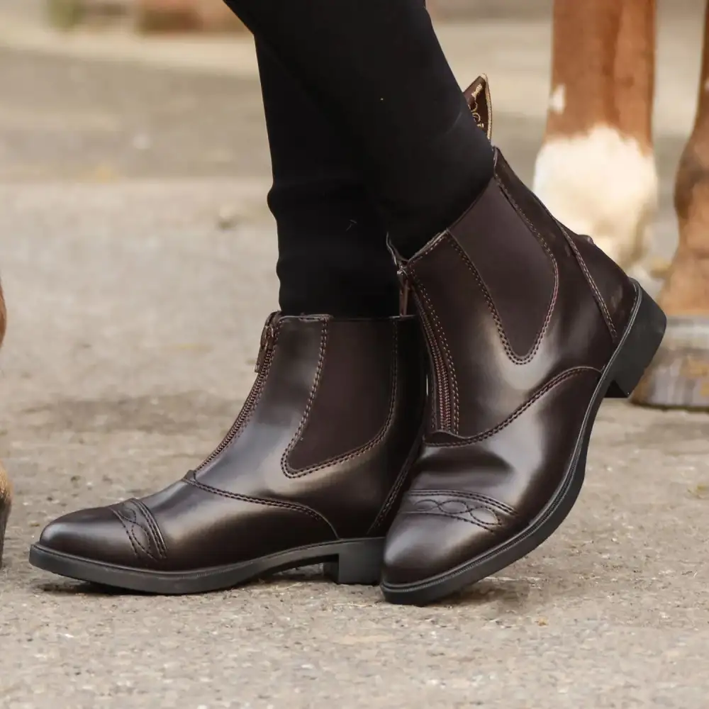 Easy-Care Leather Riding Boots