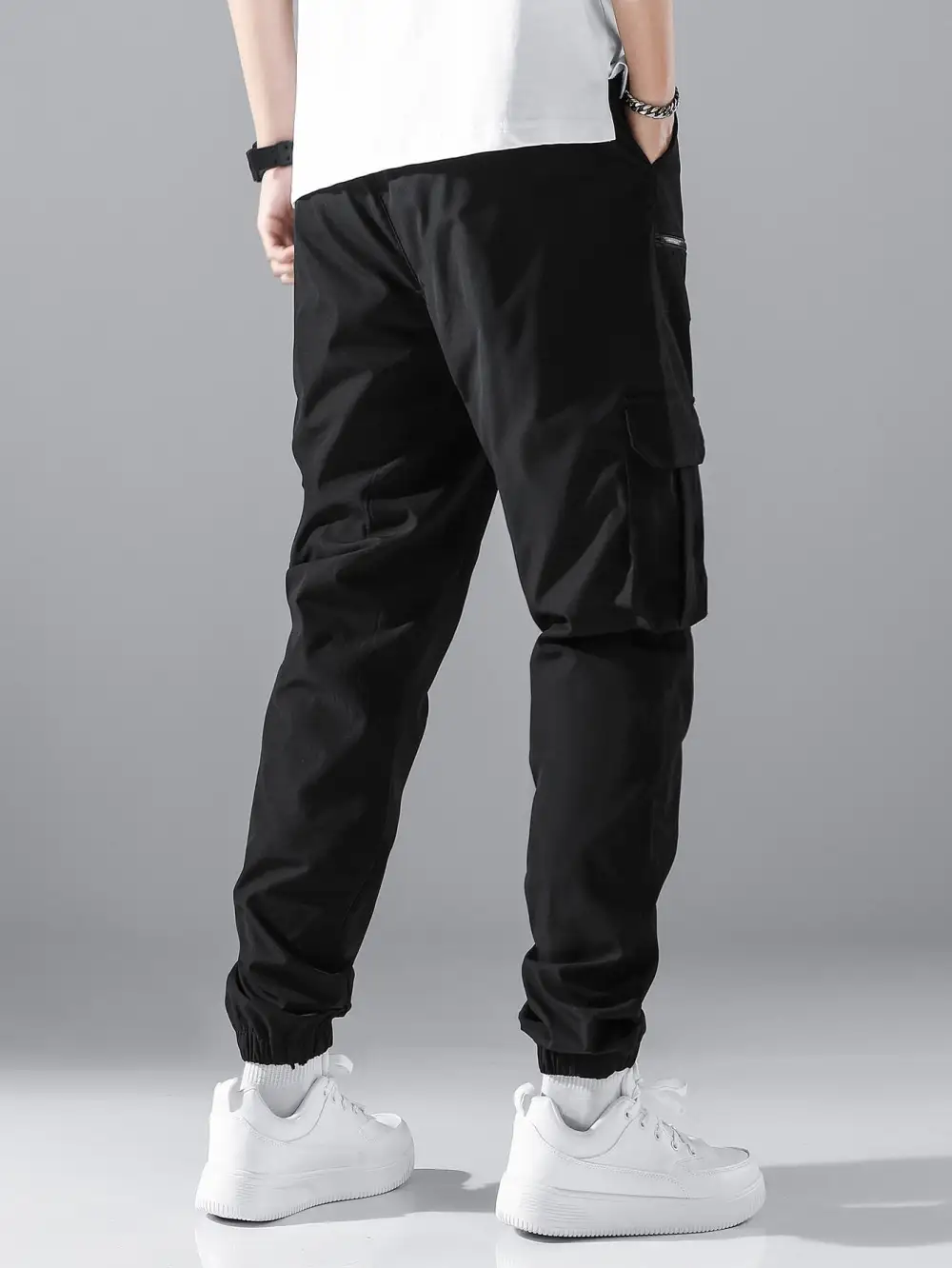 Men's Slim Cargo Pockets Cargo Pants