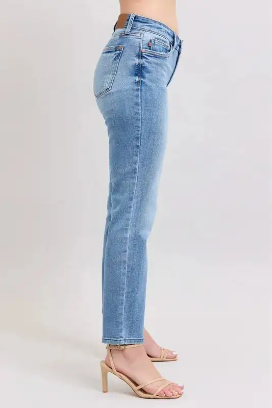 Denim Mid Rise Pocketed Vintage Jeans