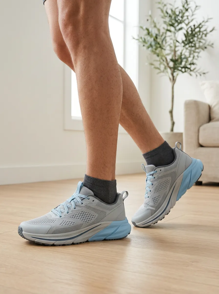 Men's Track Athletic Running Mesh Printed Sneakers