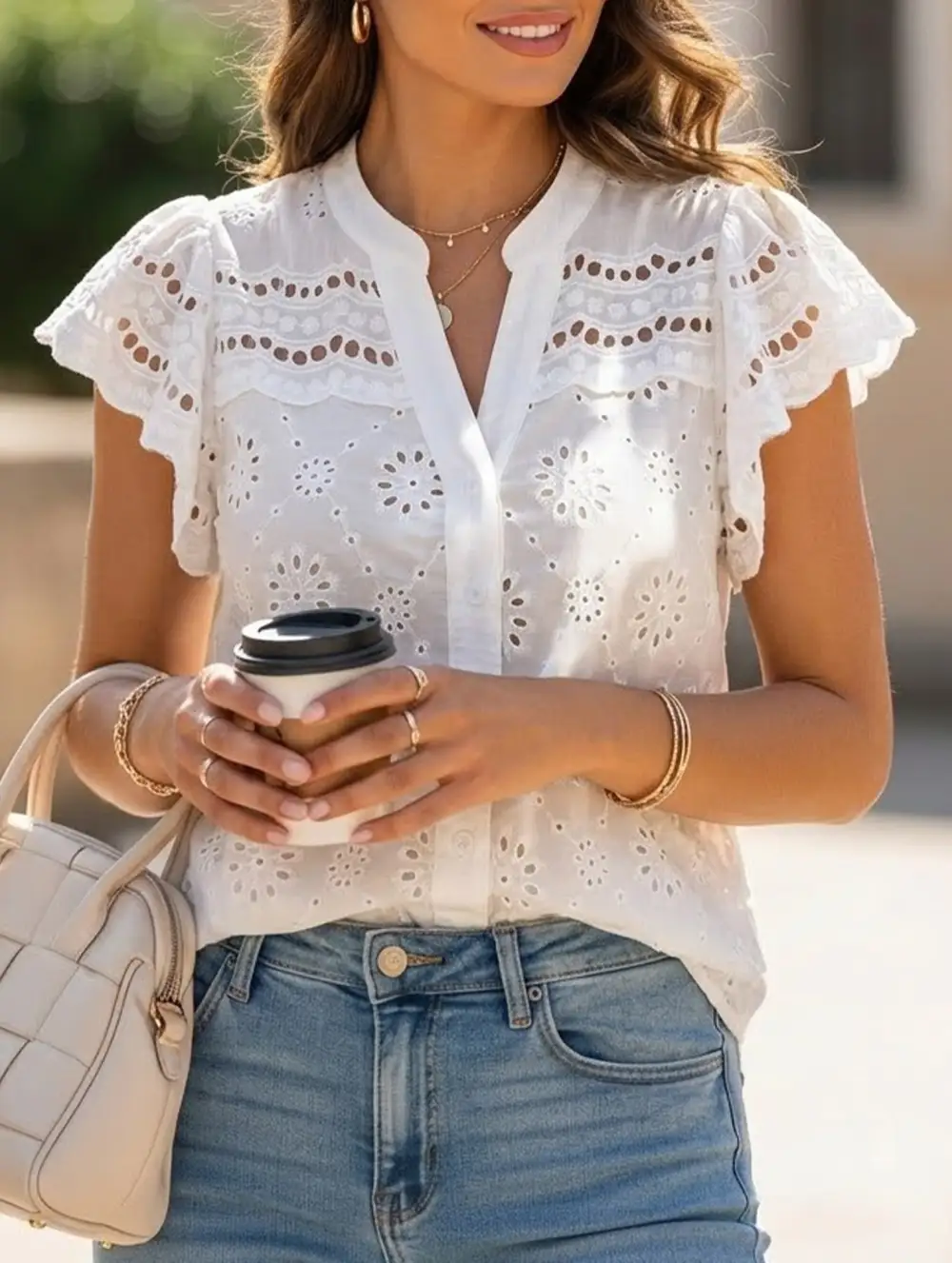Soft V Neck Knit Top