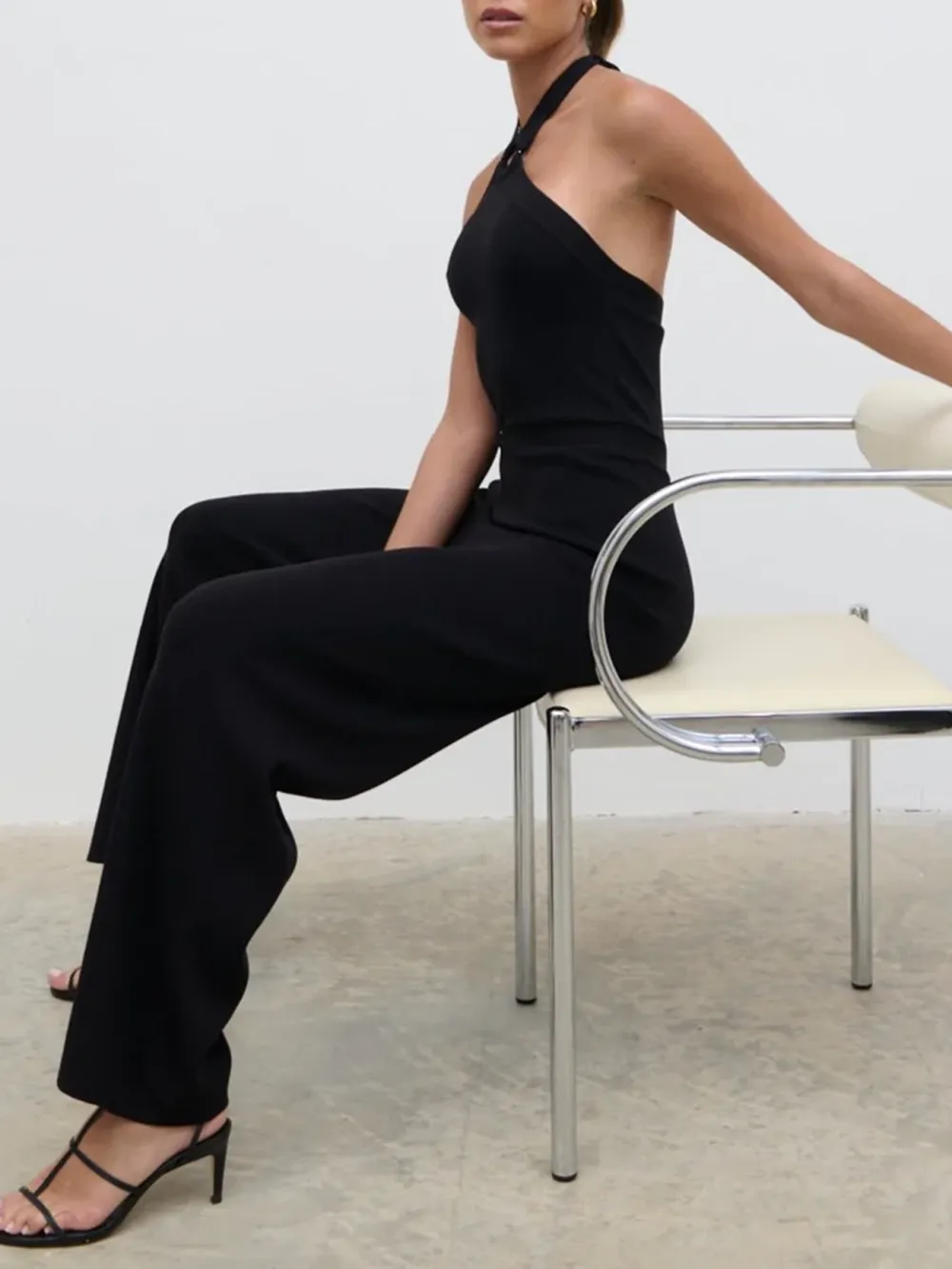 Knit Straight Jumpsuit