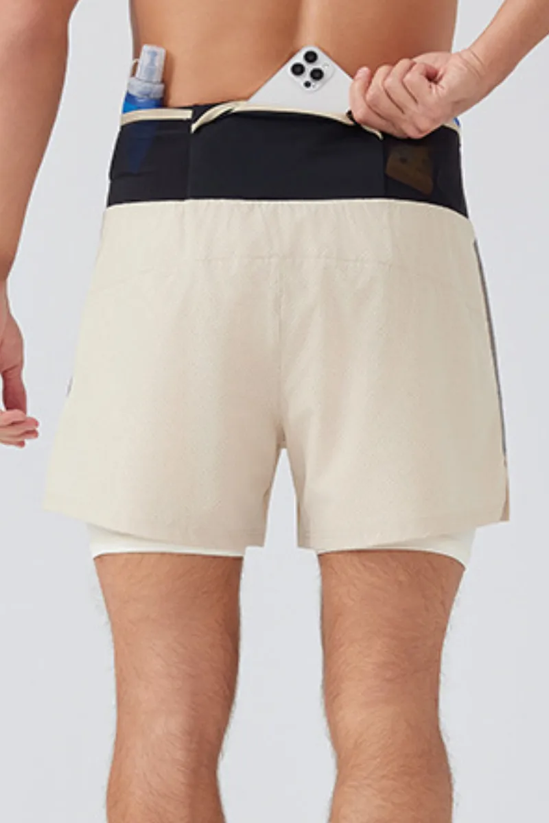 Streamlined Sport Quick Dry Breathable Drawstring Athletic Shorts