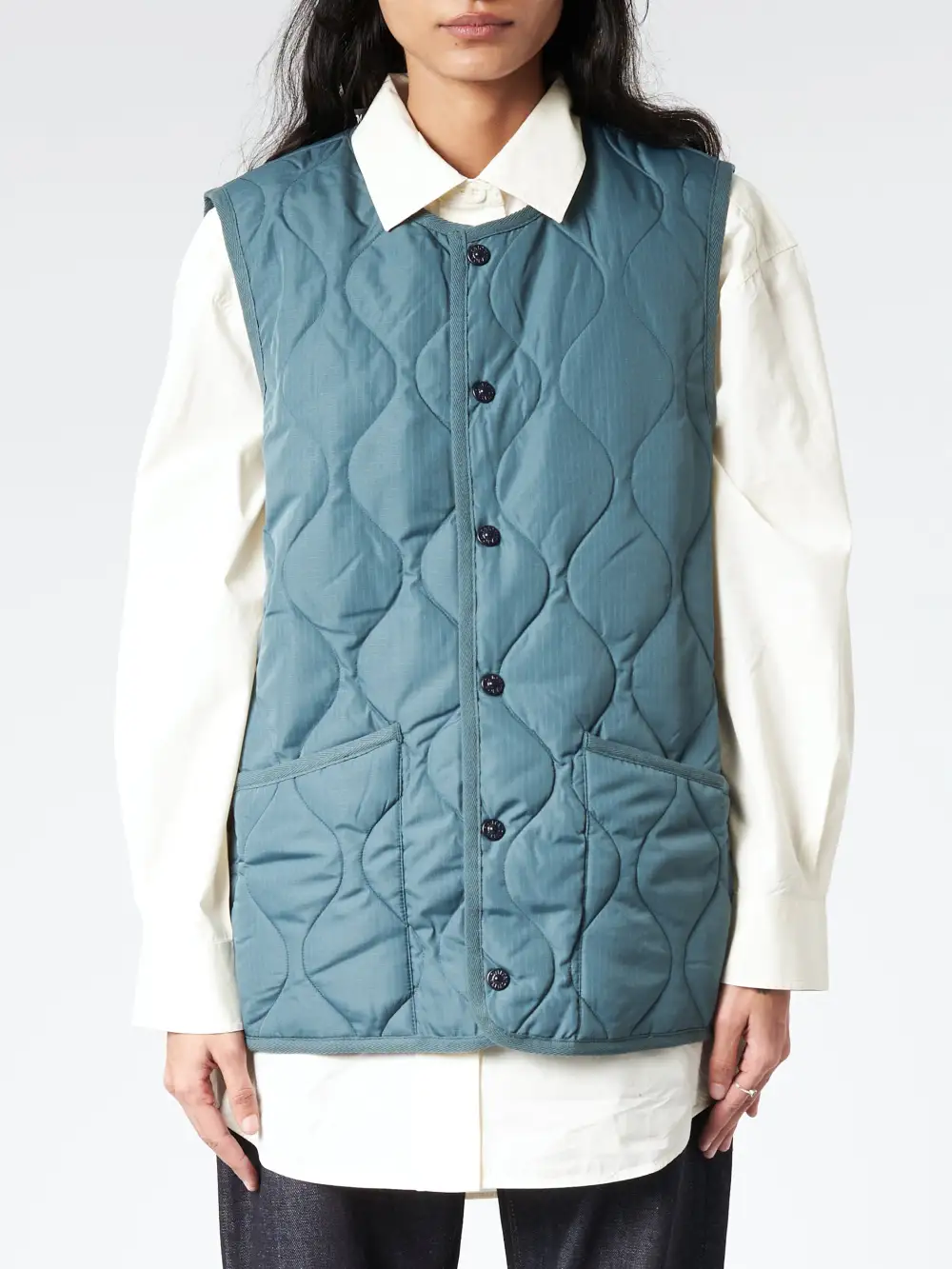 Men's Crew Neck Snap Front Vest