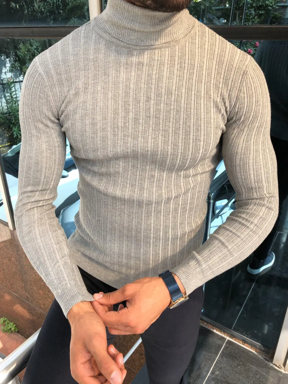 Easy Wear Slim Fit Knit Turtleneck Sweater