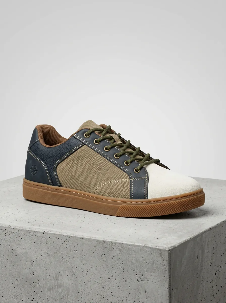 Flexible Compass Graphic Graphic Collection Men's Casual Sneakers