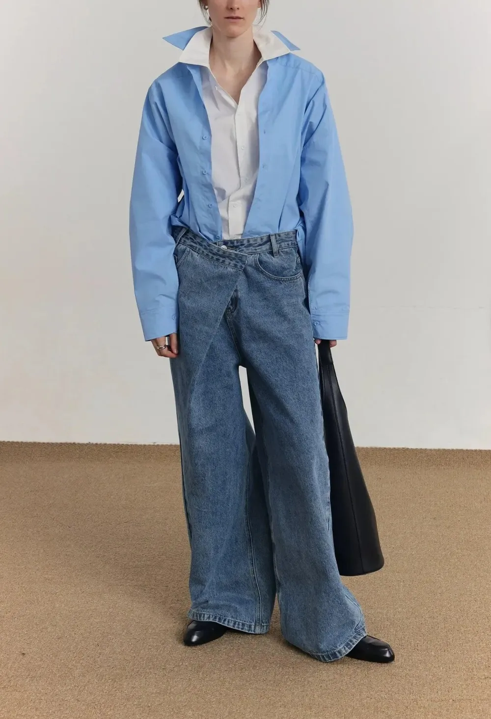 Loose Cut Solid Shirt