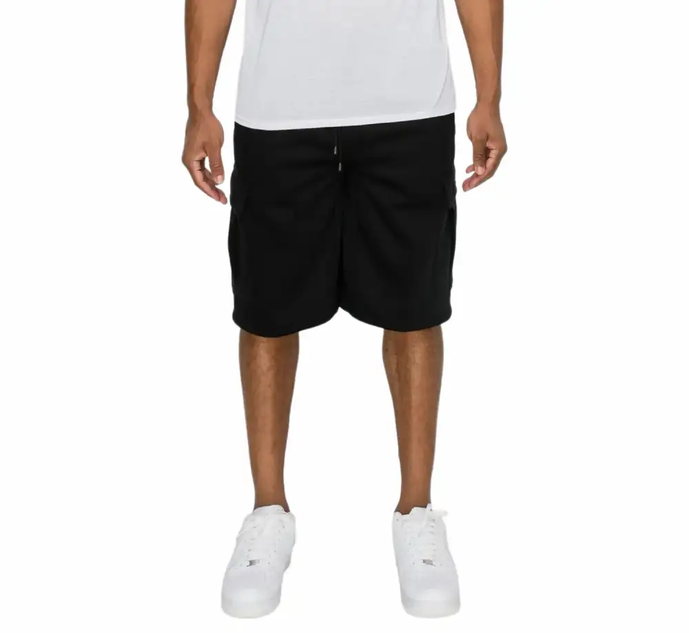 Men's Straight Fit Utility Shorts with Patch Pocket Details
