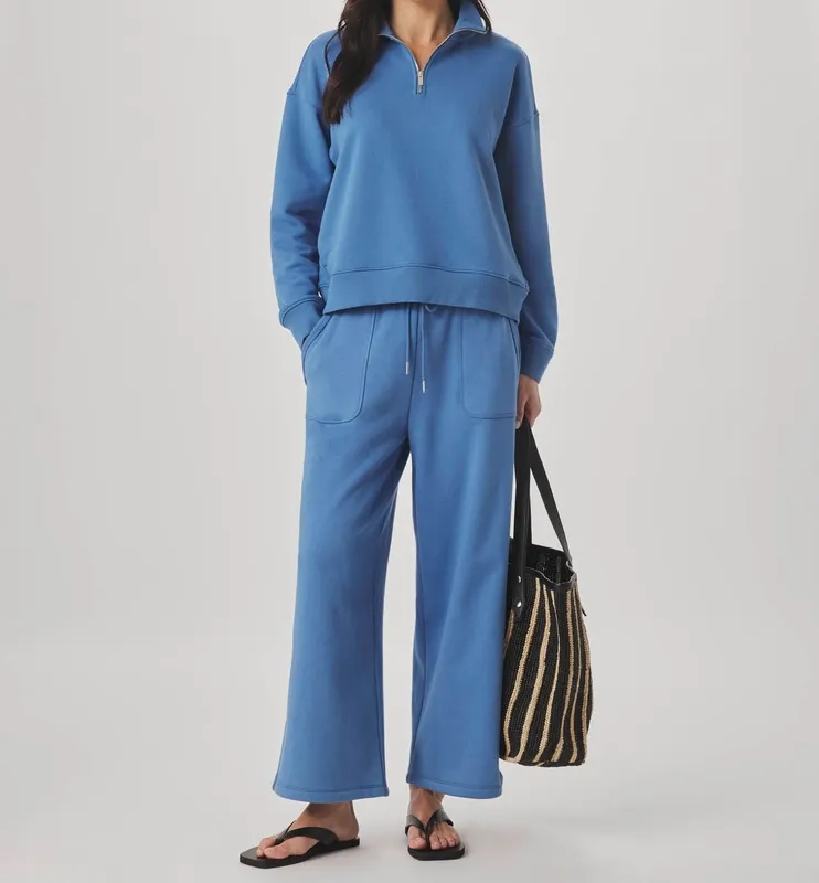 Balanced Draped Mockneck Pullover
