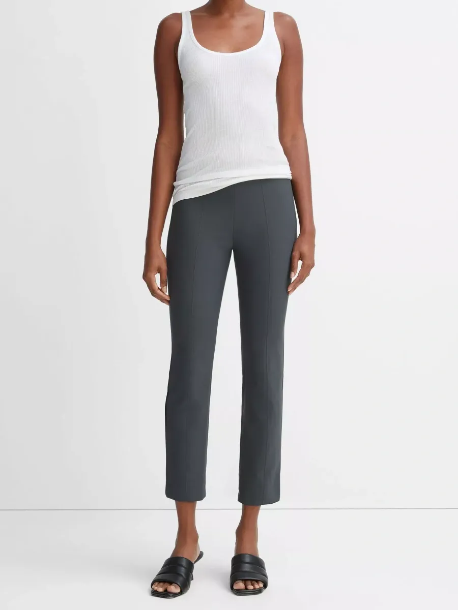 Slim-Fit Cropped Trousers