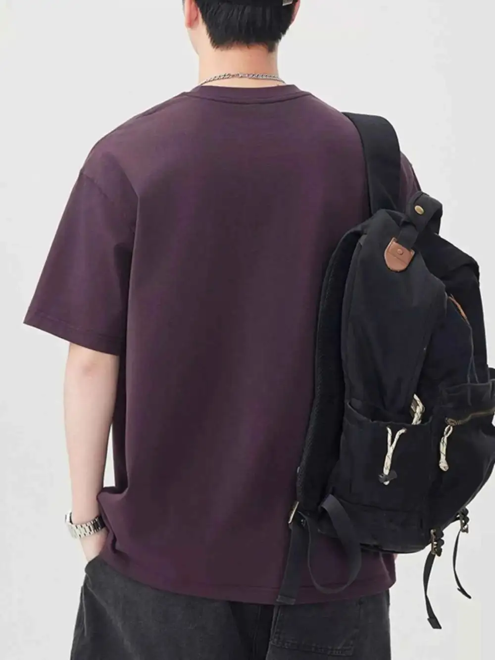 Clean Look Letter Round Neck Short Sleeve T-Shirt