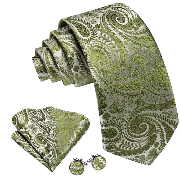 Relaxed Paisley Silk Necktie Set
