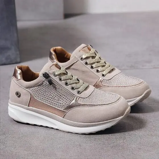  Orthopedic Zip Up Lace Sneakers Apparel