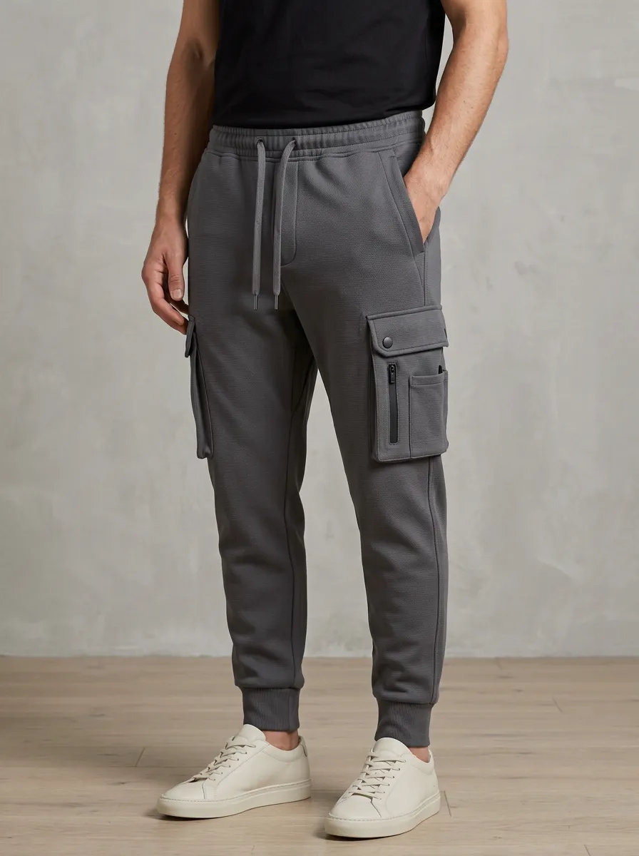 Streetwear Multi Pocket Modern Look Men's Cargo Jogger Pants