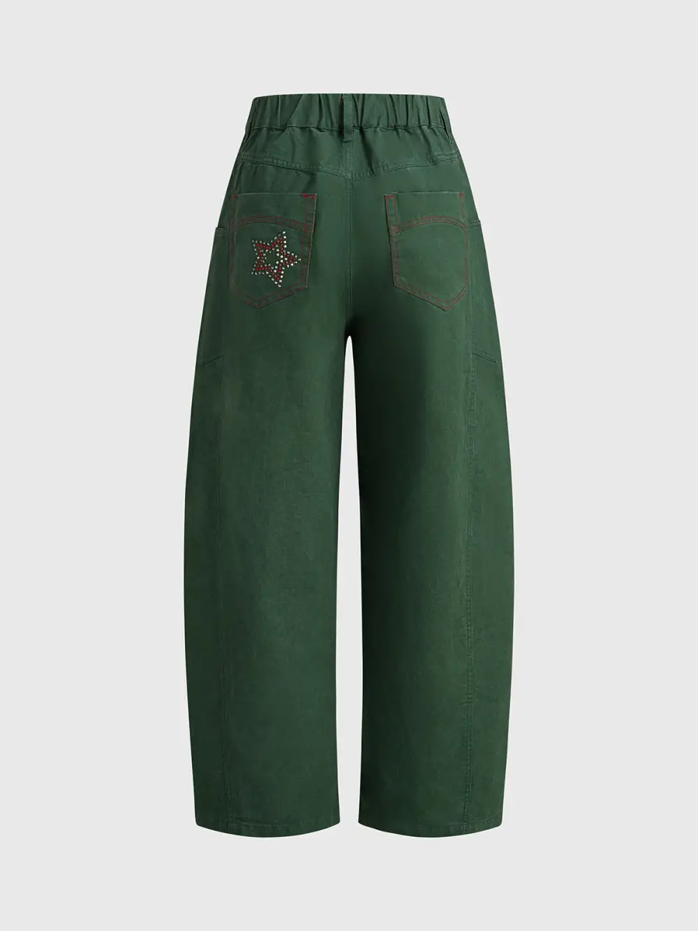 Off-Duty Barrel-Leg Pants