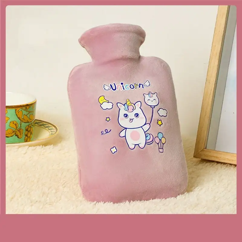 Cartoon Printed Infusing Water Fleece Cover Water Bag