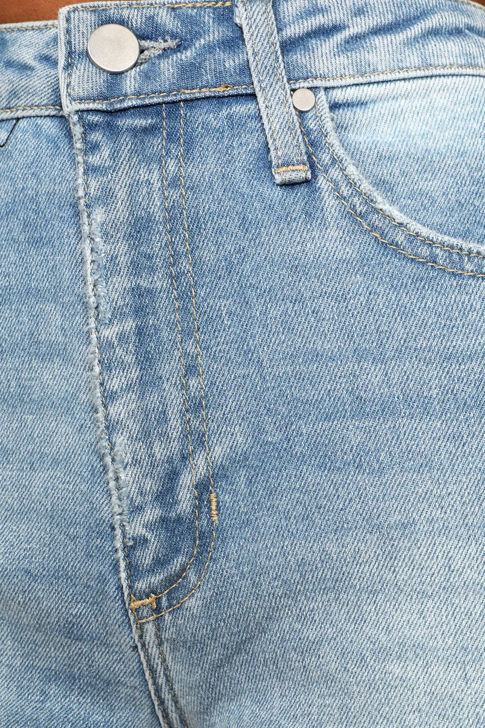 Daily Medium Wash High-Waisted Straight-Leg Jeans
