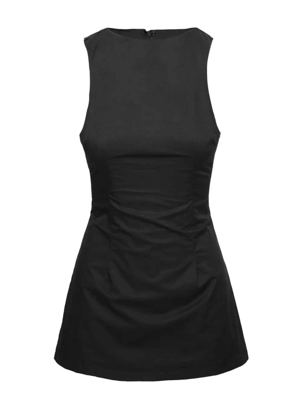 Black Tie-Back Romper