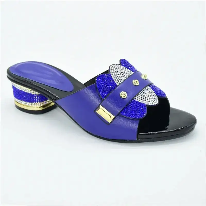 Square Toe Slingback Slip On Block Heel Slides