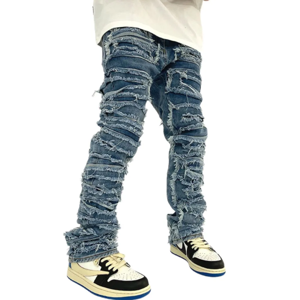 Men's Slim Fit Distressed Denim Jeans