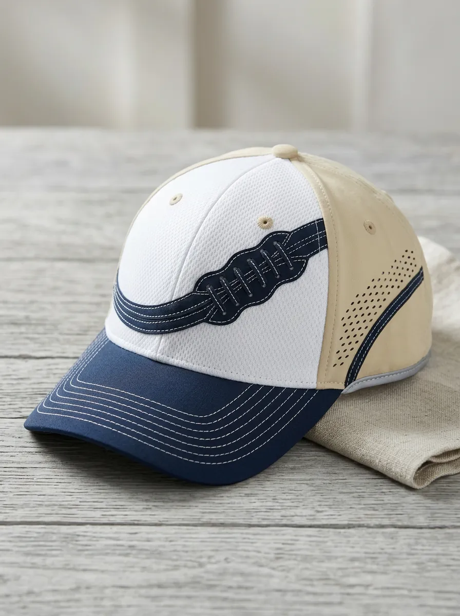 Men's Tailgate Football Fan American Football Laces Printed Cap
