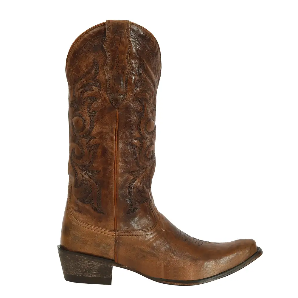 Durable Round Toe Men's Denim Boots