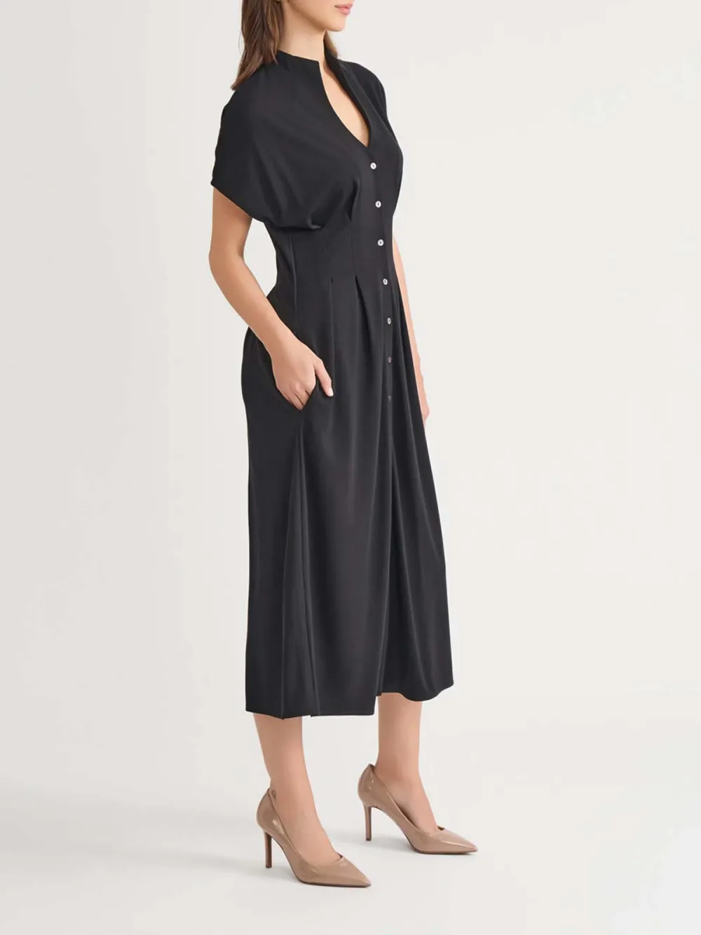 Cotton Waist Cinching Dress