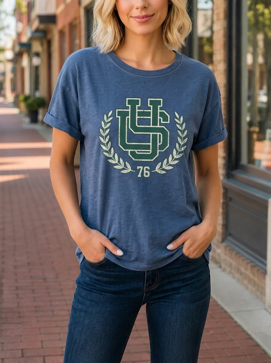 Women's Varsity US 76 Laurel Wreath Printed T-shirt