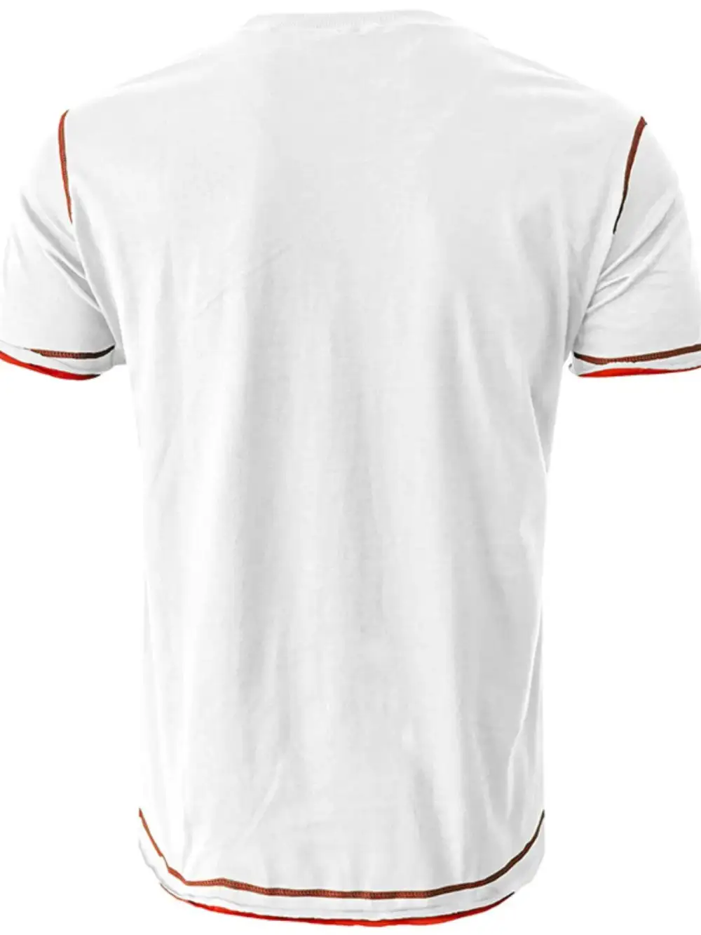 Contrast Detail Crew Neck Tee