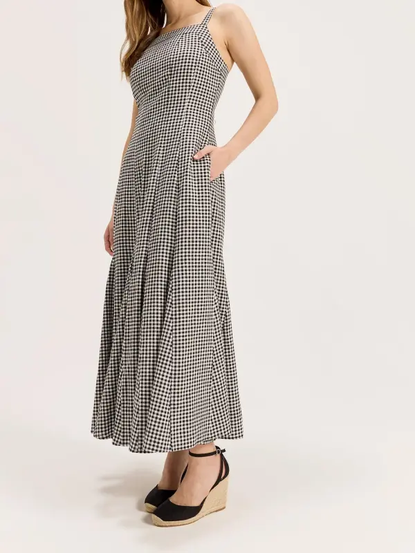 Courtside Check Dress