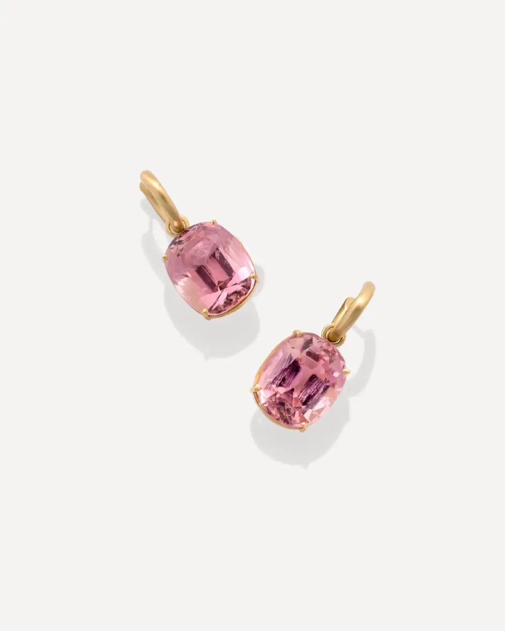 Gem Drop Jeweled Huggie Earrings