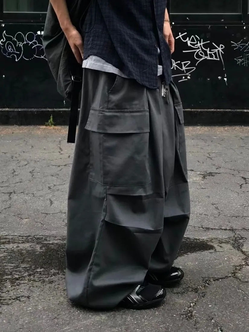 Oversized Relaxed Solid Jogger Pants