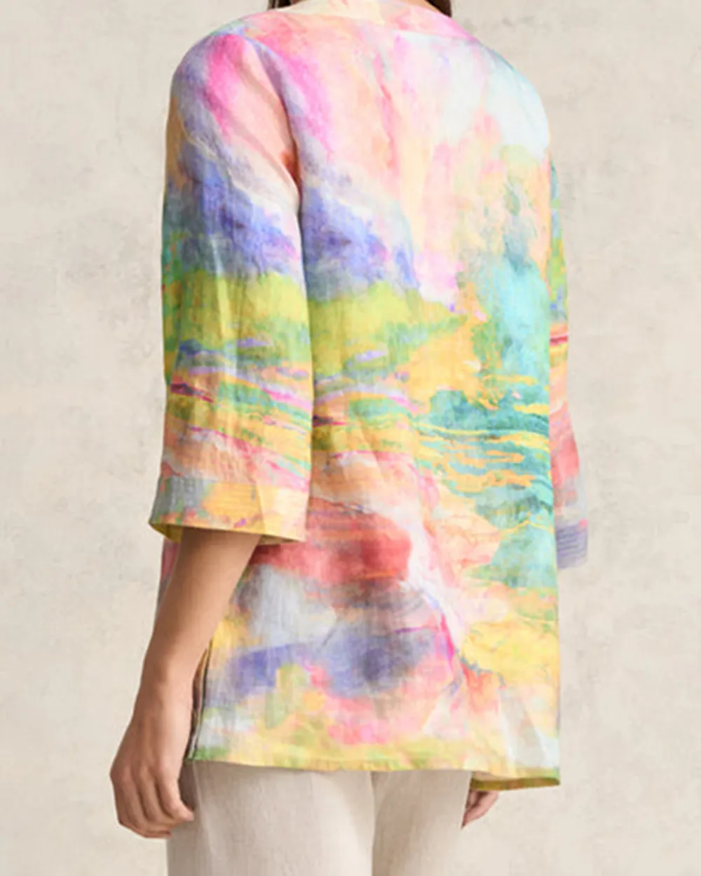 Printed Linen Tunic