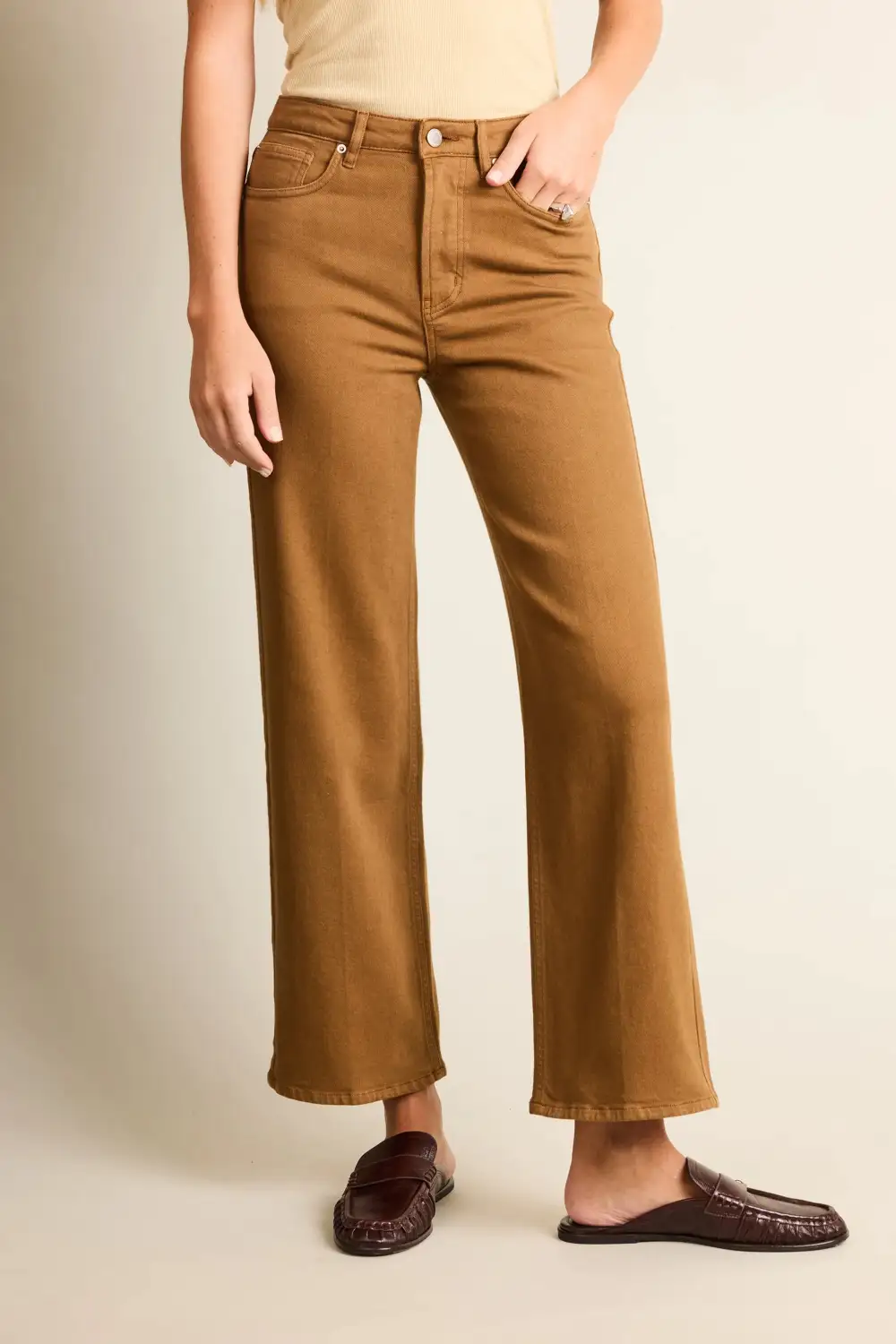 Women's Vintage Inspired Slim Flare Wide Leg Jeans