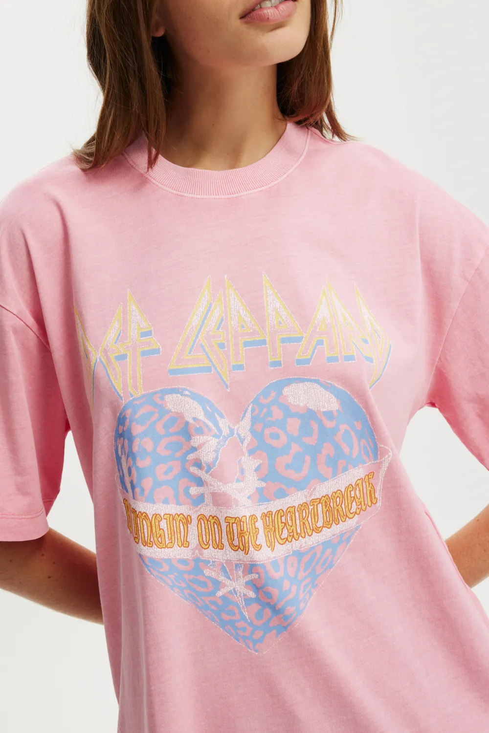 Heart Printed Half Sleeve Casual T-Shirts