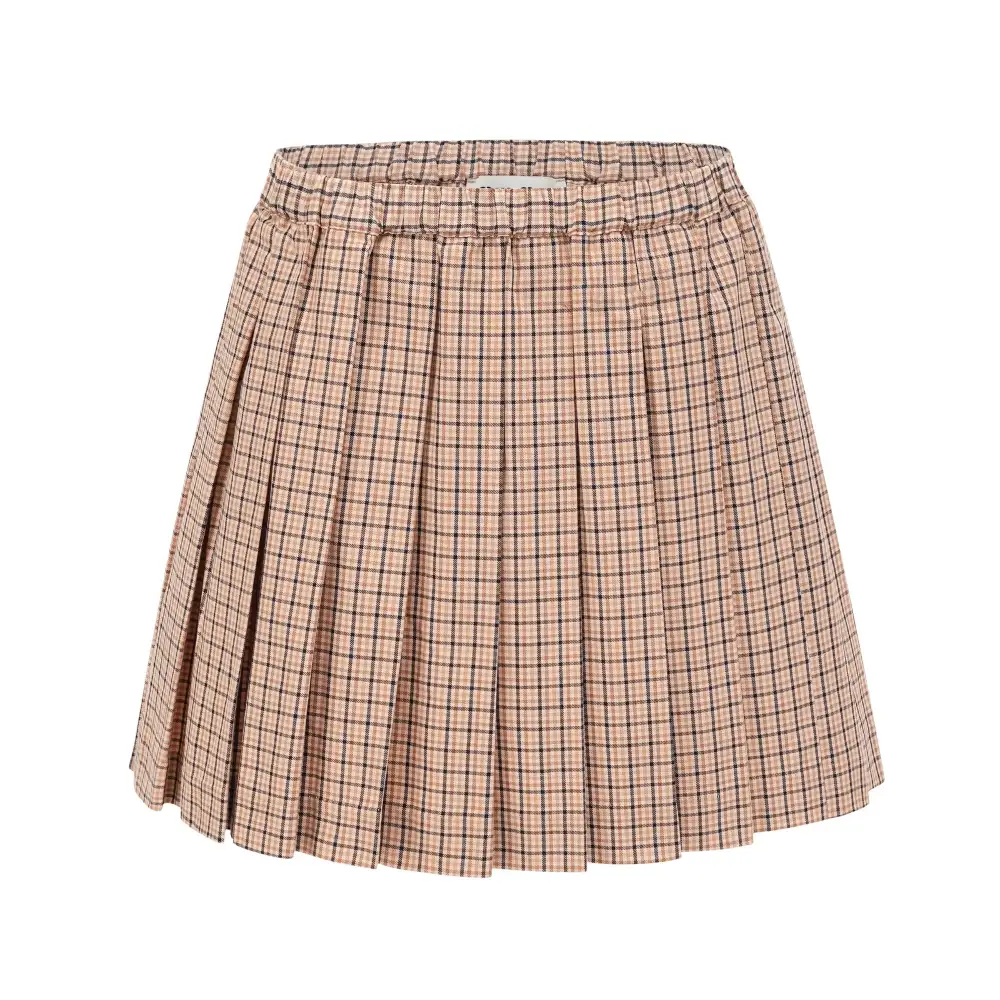 Plaid Pleated Skirt
