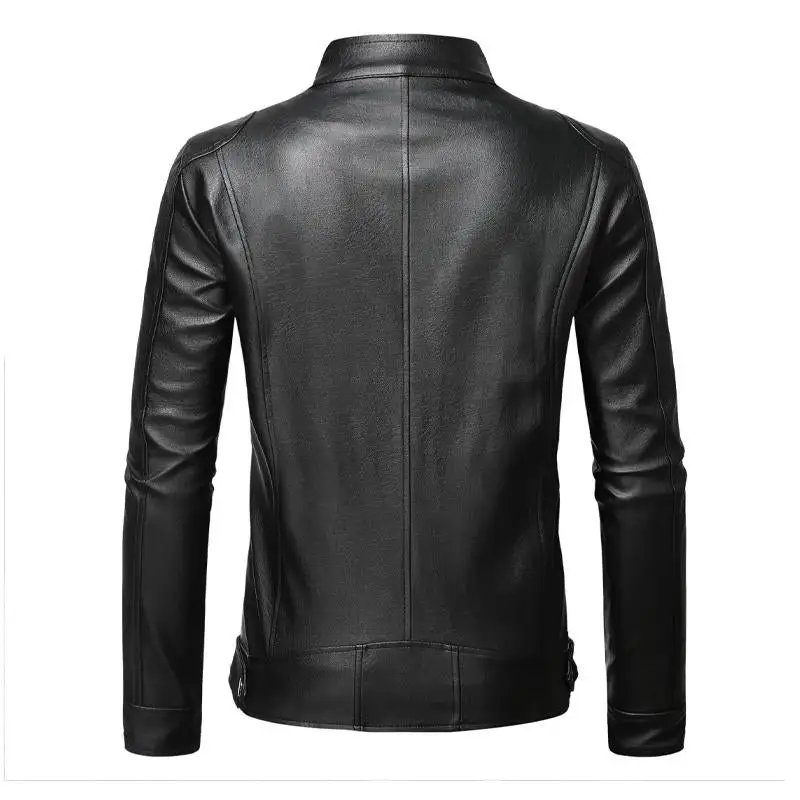 Leather Button Jacket