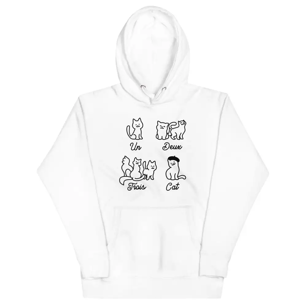 Un Deux Trois Cat Unisex Comfort Hoodie