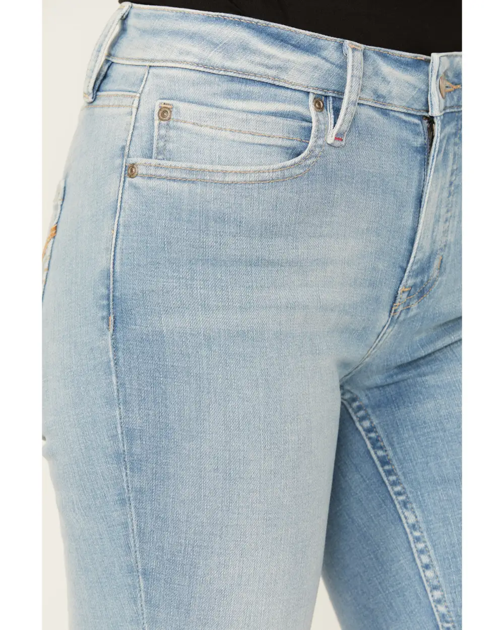 Refined Mid Rise Bootcut Stretch Denim Jeans