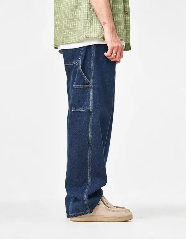 Loose Straight Carpenter Denim Jeans